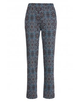 Pantalone jacquard lamè