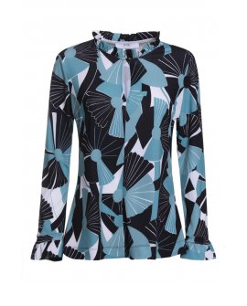 Blusa collo arriccio