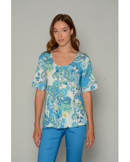 Blusa manica gomito